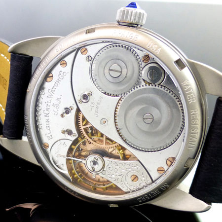 Special Titanium Enamel Dial with Rose gold and Rhodium finished  Elgin movement