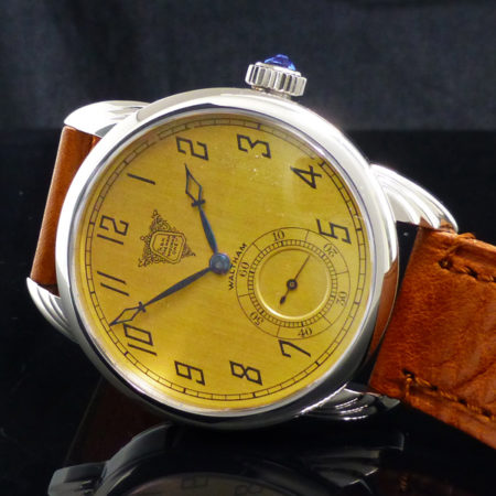 Special  Wrocket watch with original Waltham dial made for the Packard Motor Car Company in steel - Image 6