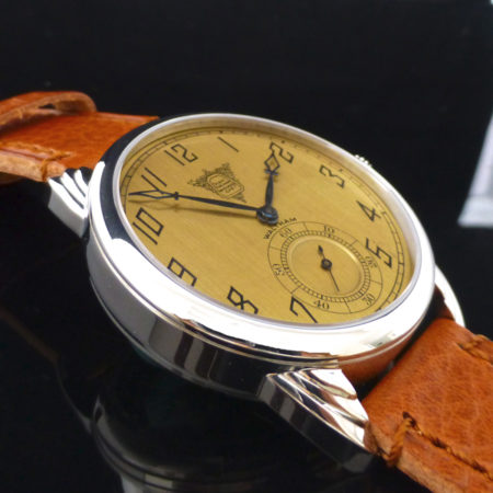 Special  Wrocket watch with original Waltham dial made for the Packard Motor Car Company in steel - Image 3