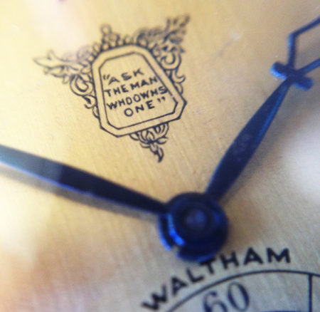 Special  Wrocket watch with original Waltham dial made for the Packard Motor Car Company in steel - Image 4