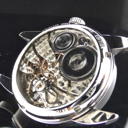 Very Rare Burlington Special, fancy enamel Dial with rare 19 jewel "swan neck" movement - Image 7