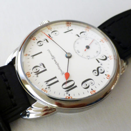 Very Rare Burlington Special, fancy enamel Dial with rare 19 jewel "swan neck" movement - Image 8