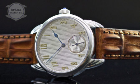 Steel Wrocket with Rare Sterling  Dial with solid gold numbers. - Image 4