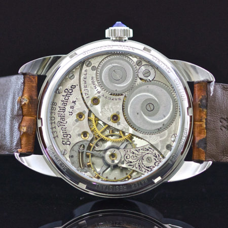 Steel Wrocket with Rare Sterling  Dial with solid gold numbers. - Image 6