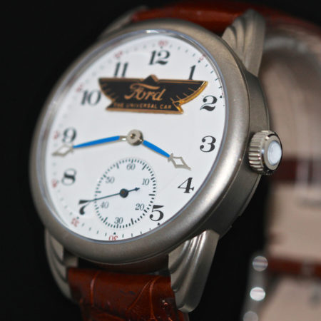 Wrocket Watch in Titanium  with vintage Ford emblem - Image 6