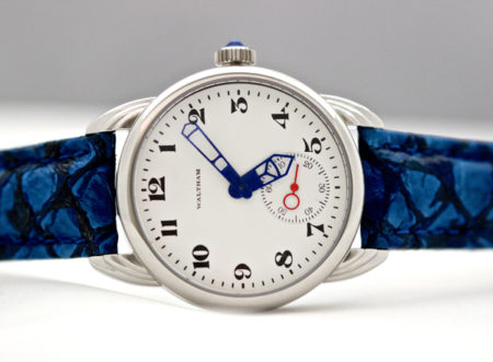 Waltham from 1917, enamel dial with Blue Big Hands - Image 4