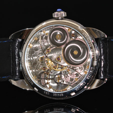 Steel Wrocket watch with  special Historical Movement - Image 3