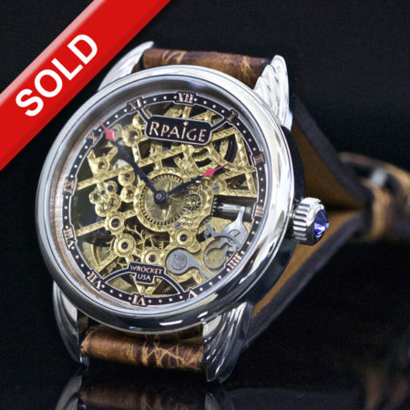 New!  Engraved and Skeleton Antique Elgin Movement