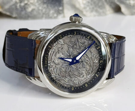 Antique Hand Engraved Sterling Silver Dial - Image 3