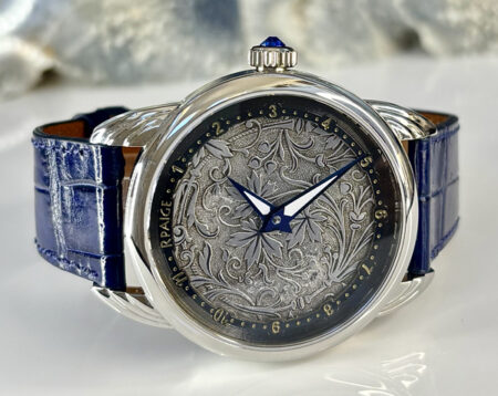 Antique Hand Engraved Sterling Silver Dial - Image 2